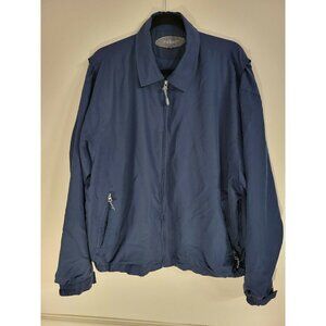 Rebar Men Jacket Size Large Blue with convenient inside / outside pockets